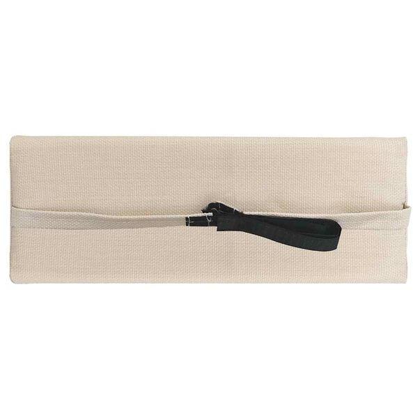 vidaXL Hoofdsteun voor ligstoel 40x7,5x15 cm textileen cr&egrave;me