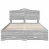 vidaXL Bedframe met hoofdeinde Grijs Sonoma 160 x 200 cm Bewerkt hout