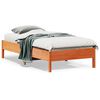 vidaXL Bedframe zonder matras massief grenenhout wasbruin 90x190 cm