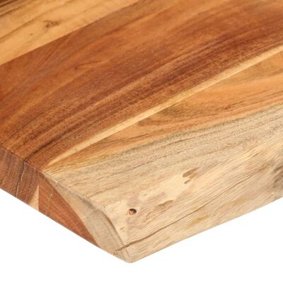 vidaXL Tafelblad rechthoekig natuurlijke rand 100x60x2,5 cm acaciahout