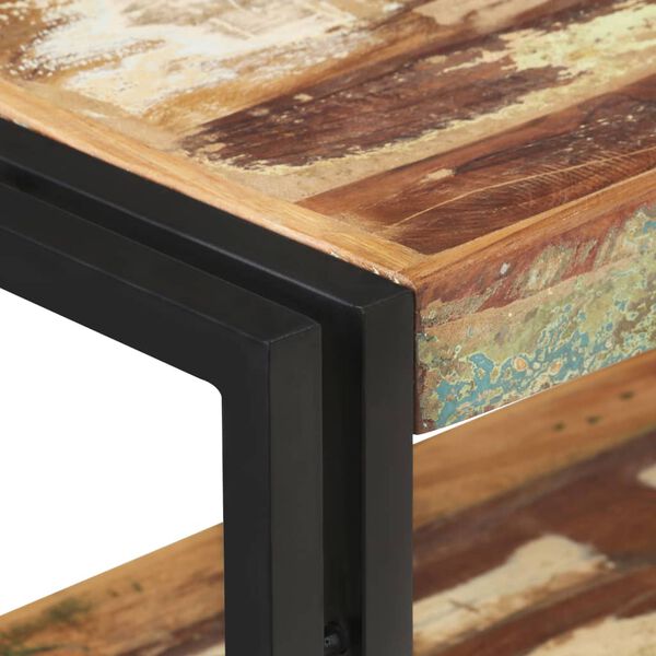 vidaXL Wandtafel 90x30x75 cm massief gerecycled hout