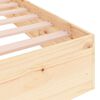vidaXL Bedframe massief hout 135x190 cm