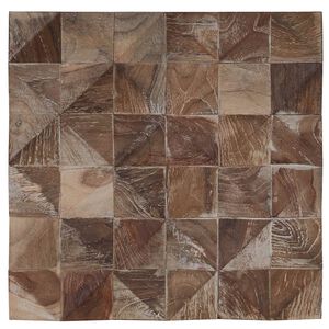 vidaXL Wandpanelen 11 st Witgewassen 30 x 30 x 1,7 cm Massief Teakhout