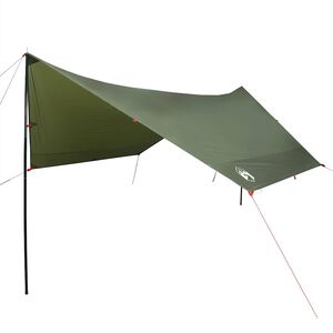 vidaXL Kampeerluifel waterdicht 462x306x211 cm olijfgroen