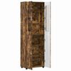 vidaXL Hoge kast met plank Gerookt eiken 60 x 35 x 182 cm Bewerkt hout