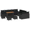 vidaXL Tuin Sofa Set 14 st 13-Aantal zitplaatsen Zwart