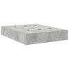 vidaXL Opbergbedframe met opslag Beton Grijs 140 x 190 cm Bewerkt hout