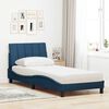 vidaXL Bed met matras "Hanko" stof blauw 80x200 cm