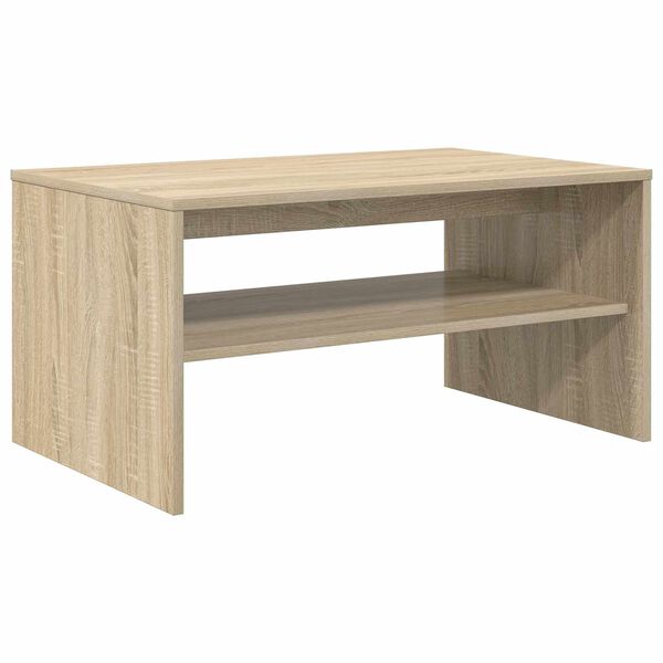 vidaXL Salontafel Sonoma Eiken 80 x 50 x 40 cm Bewerkt hout