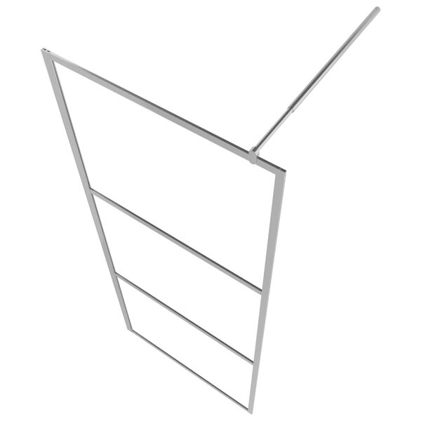 vidaXL Inloopdouchewand halfmat 115x195 cm ESG-glas