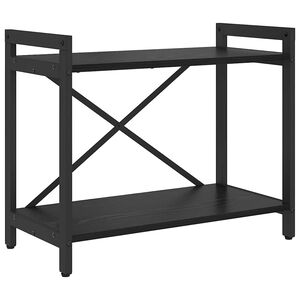 vidaXL Boekenkast 60 x 30 x 50 cm Bewerkt hout Zwart Eiken