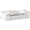 vidaXL Slaapbank met lades zonder matras 90x190 cm wit