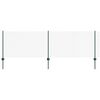 vidaXL gaashek met palen 10 x 0,8 m PVC-Coated Staal Groen Mesh