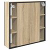 vidaXL Badkamer spiegelkast Beige 60 x 16 x 60 cm Bewerkt hout