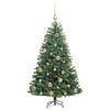 vidaXL Kunstmatige Inklapbare Kerstboom Groen 120 cm PVC en Metaal