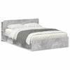 vidaXL Bedframe met opslag Betongrijs 140 x 200 cm Bewerkt hout