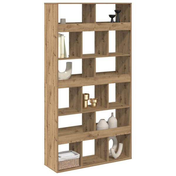vidaXL Boekenkast 100x33x187,5 cm bewerkt hout artisanaal eikenkleurig