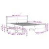vidaXL Bedframe zonder matras massief grenenhout 135x190 cm