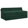 vidaXL Vouwbare Bankbed Donkergroen 120 x 60 x 49 cm Stof