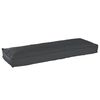 vidaXL Pallet Kussen Set 2 pcs Zwart 120 x 40 x 8 cm Oxford Stof