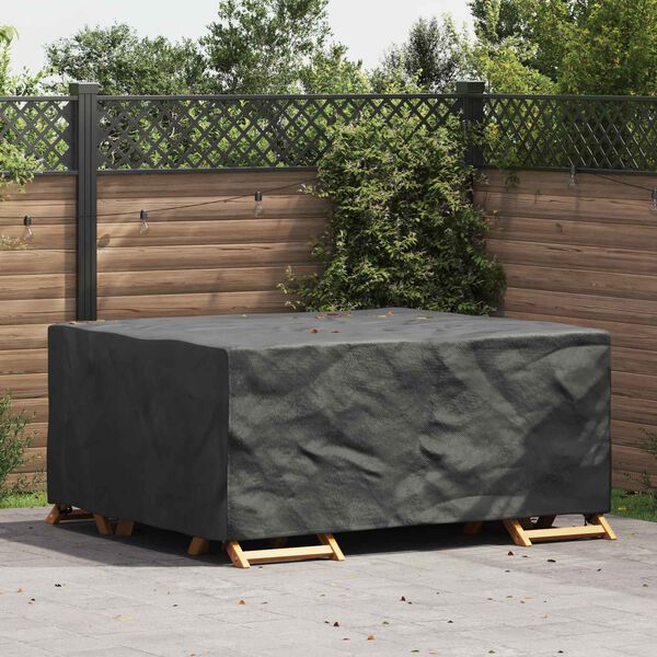vidaXL Meubelhoes Effen Zwart 200 x 165 x 80 cm 600D