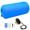 vidaXL Gymnastiekrol met pomp opblaasbaar 120x90 cm PVC blauw