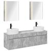 vidaXL Badkamerkastenset 5 pcs Betongrijs 53 x 15,5 x 70 cm