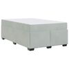 vidaXL Bedframe met matras Lichtgrijs 120 x 190 cm Stof