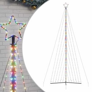 vidaXL LED-kerstboom 789 LEDs kleurrijk 476 cm