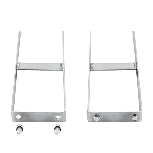 vidaXL Grondpinnen voor HKC schutting 2 st 40 cm staal