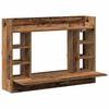 vidaXL Aan de muur bevestigd bureau Oud hout 105 x 48 x 75 cm