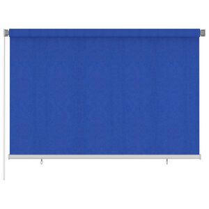 vidaXL Rolgordijn voor buiten 225(B)x140(H) cm HDPE blauw