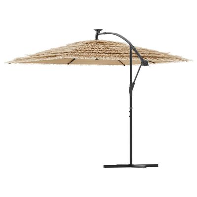 vidaXL Parasol met stalen paal 246x246x230 cm bruin