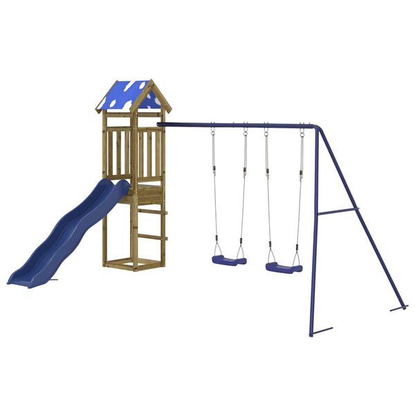 vidaXL Speelhuis ge&iuml;mpregneerd grenenhout