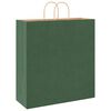 vidaXL Papieren zakken 50 st met hengsels 45x17x48 cm groen