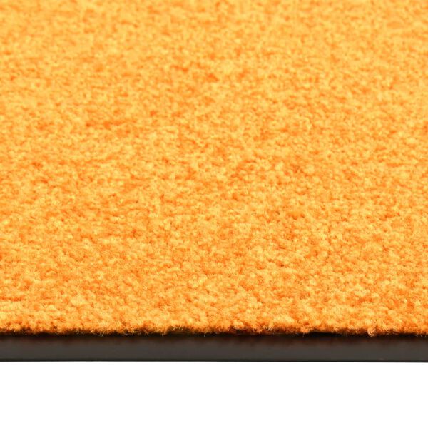 vidaXL Deurmat wasbaar 90x150 cm oranje