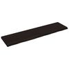 vidaXL Wastafelblad 200x50x(2-6) cm behandeld massief hout donkerbruin
