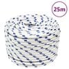 vidaXL Boot touw 14 mm 25 m polypropyleen wit