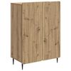 vidaXL Dressoir Artisanaal eiken 66 x 34,5 x 92 cm Bewerkt hout