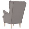 vidaXL Fauteuil 74x84x100 cm stof taupe