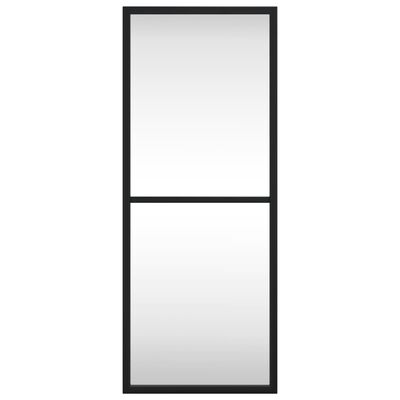 vidaXL Wandspiegel rechthoekig 20x50 cm ijzer zwart