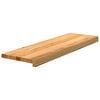 vidaXL Traptreden 12 st 80x30x2 cm massief eikenhout lichtbruin