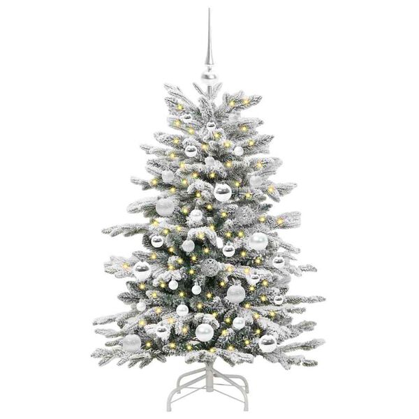 vidaXL Kunstmatige Inklapbare Kerstboom Wit 120 cm PE en PVC