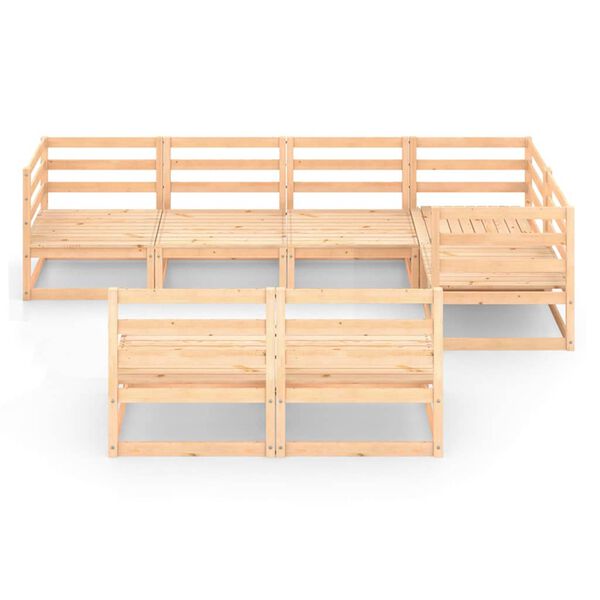 vidaXL 7-delige Loungeset massief grenenhout