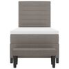 vidaXL Boxspringbed met matras met hoofdeinde Taupe 90 x 190 cm Stof