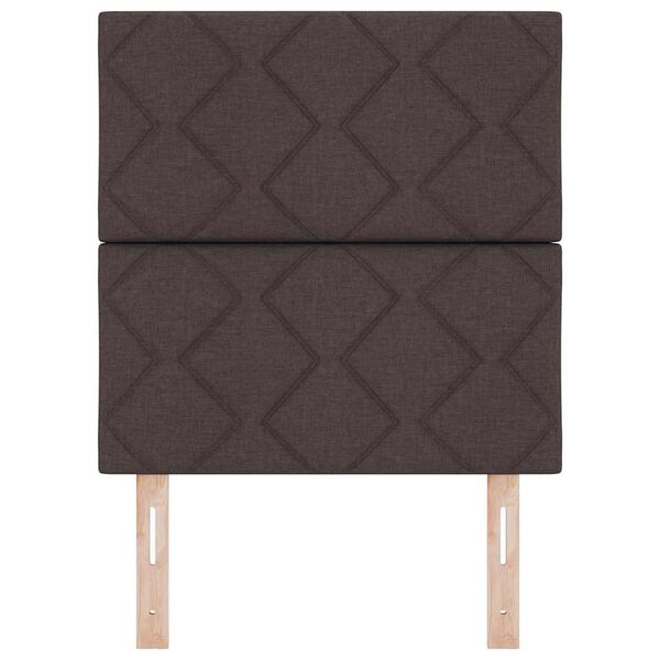 vidaXL Hoofdbord met hoofdeinde Donkerbruin 80 cm Nep Leer