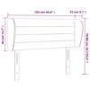 vidaXL Hoofdbord met randen 103x23x78/88 cm fluweel roze
