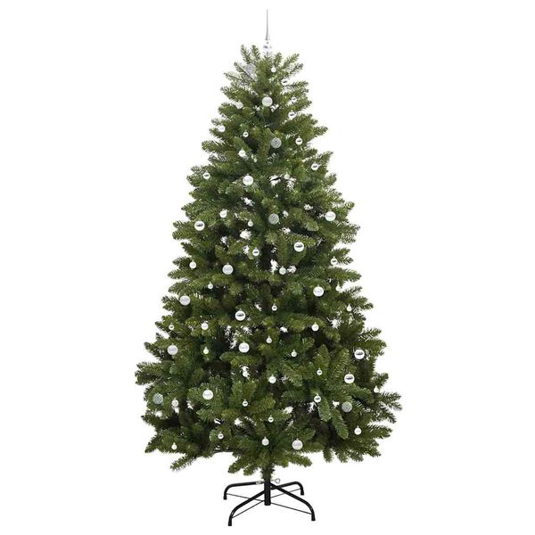 vidaXL Kunstkerstboom met 300 LED Groen 300 cm PVC en Metaal