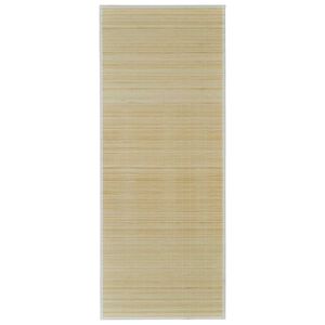vidaXL Tapijt rechthoekig 150x200 cm bamboe naturel