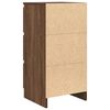 vidaXL Dressoir 37,5x35x76 cm bewerkt hout bruin eikenkleurig